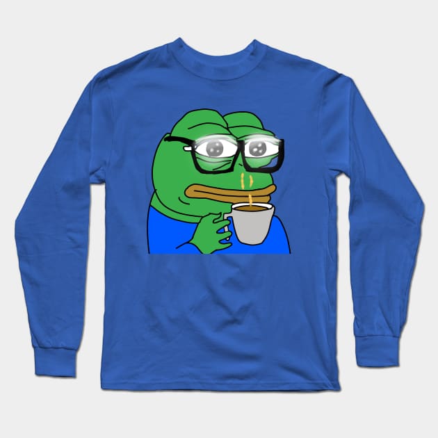 Coffee Pepe Long Sleeve T-Shirt by TheMemeLord